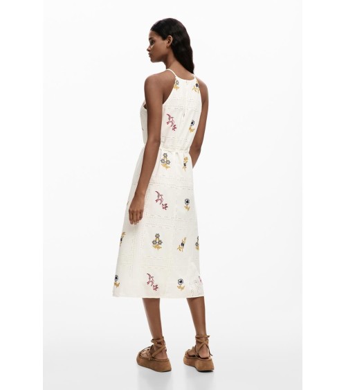 VESTIDO BOHI CON BORDADOS DESIGUAL