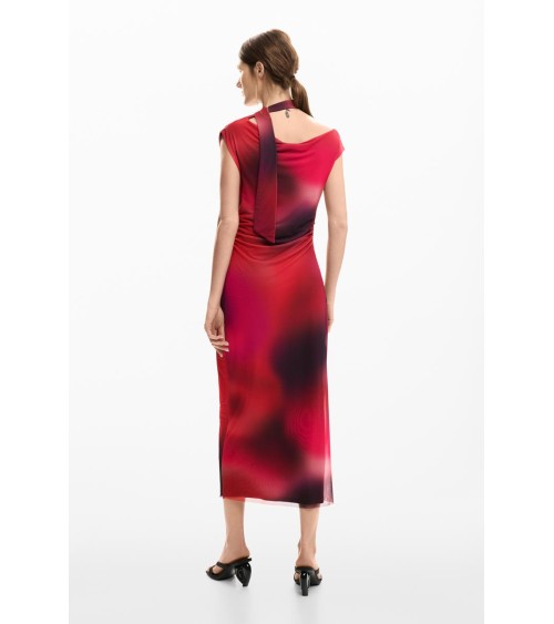 VESTIDO DRAPEADO MAINE DESIGUAL