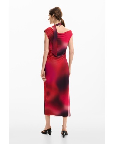 VESTIDO DRAPEADO MAINE DESIGUAL
