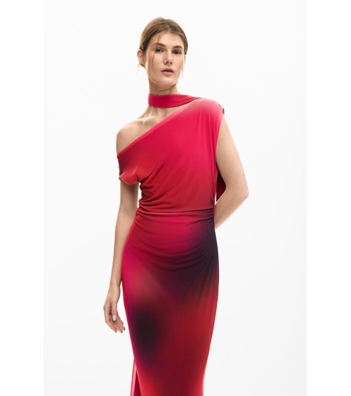 VESTIDO DRAPEADO MAINE DESIGUAL