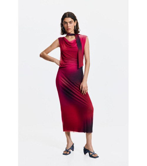 VESTIDO DRAPEADO MAINE DESIGUAL