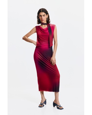 VESTIDO DRAPEADO MAINE DESIGUAL