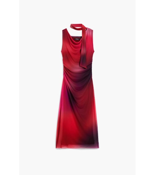 VESTIDO DRAPEADO MAINE DESIGUAL