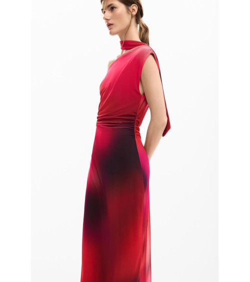 VESTIDO DRAPEADO MAINE DESIGUAL