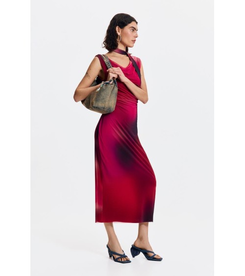 VESTIDO DRAPEADO MAINE DESIGUAL
