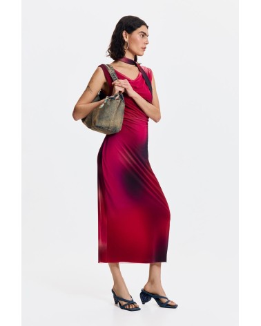 VESTIDO DRAPEADO MAINE DESIGUAL