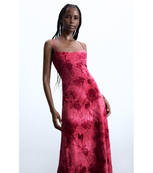 VESTIDO MADISON FLOCADO DESIGUAL