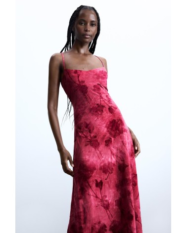 VESTIDO MADISON FLOCADO DESIGUAL