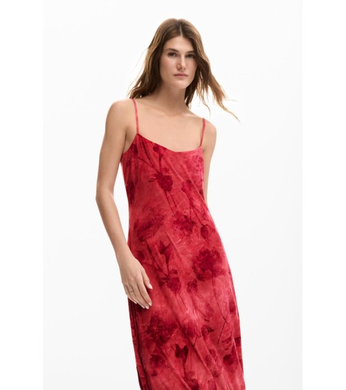 VESTIDO MADISON FLOCADO DESIGUAL
