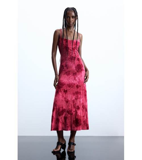 VESTIDO MADISON FLOCADO DESIGUAL