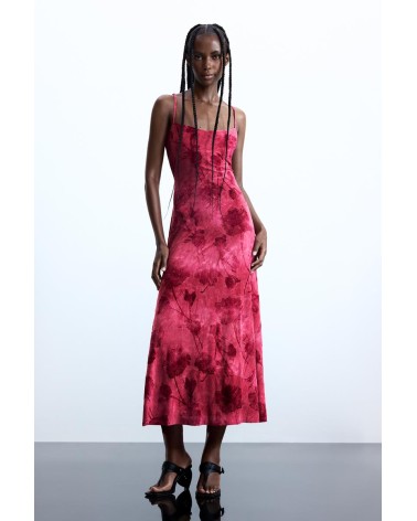 VESTIDO MADISON FLOCADO DESIGUAL