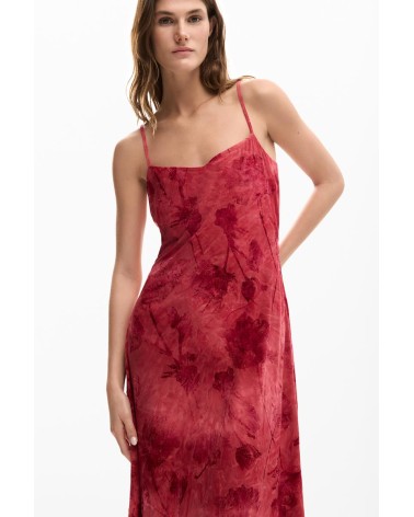VESTIDO MADISON FLOCADO DESIGUAL