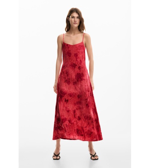 VESTIDO MADISON FLOCADO DESIGUAL