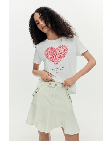 CAMISETA CORAZÓN DESIGUAL