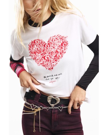 CAMISETA CORAZÓN DESIGUAL