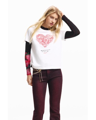 CAMISETA CORAZÓN DESIGUAL