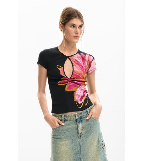 CAMISETA DUBLIN ACANALADA DESIGUAL