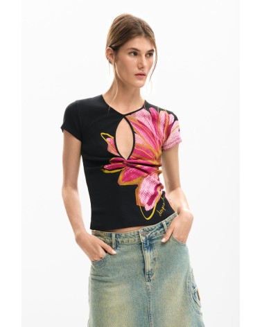 CAMISETA DUBLIN ACANALADA DESIGUAL