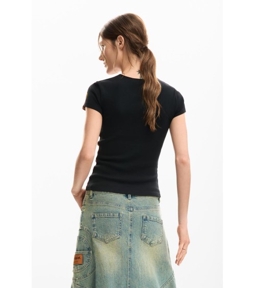 CAMISETA DUBLIN ACANALADA DESIGUAL