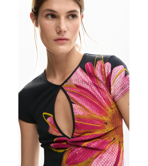 CAMISETA DUBLIN ACANALADA DESIGUAL