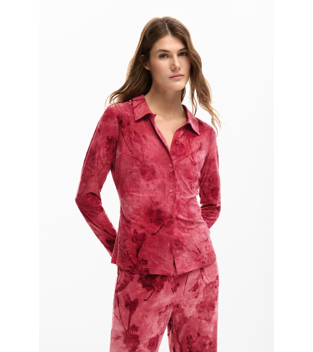 BLUSA LONDRES FLOCADA DESIGUAL