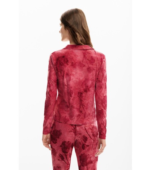 BLUSA LONDRES FLOCADA DESIGUAL