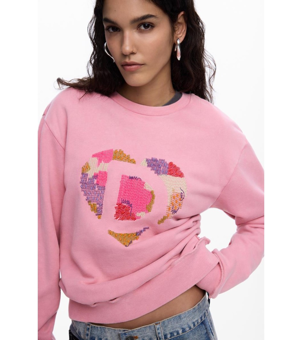SUDADERA CHARLOTTE CON ABALORIOS DESIGUAL