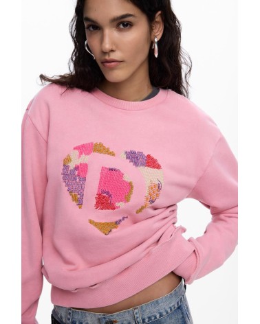SUDADERA CHARLOTTE CON ABALORIOS DESIGUAL