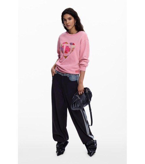 SUDADERA CHARLOTTE CON ABALORIOS DESIGUAL