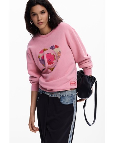 SUDADERA CHARLOTTE CON ABALORIOS DESIGUAL