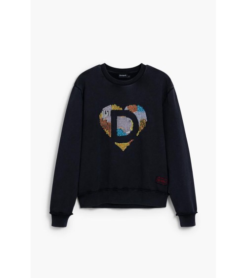 SUDADERA CHARLOTTE CON ABALORIOS DESIGUAL