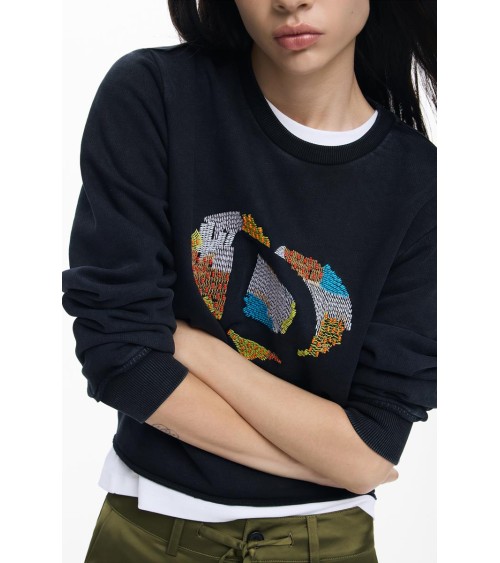 SUDADERA CHARLOTTE CON ABALORIOS DESIGUAL
