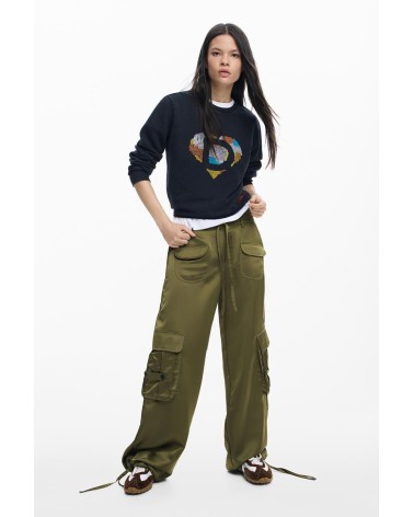 SUDADERA CHARLOTTE CON ABALORIOS DESIGUAL