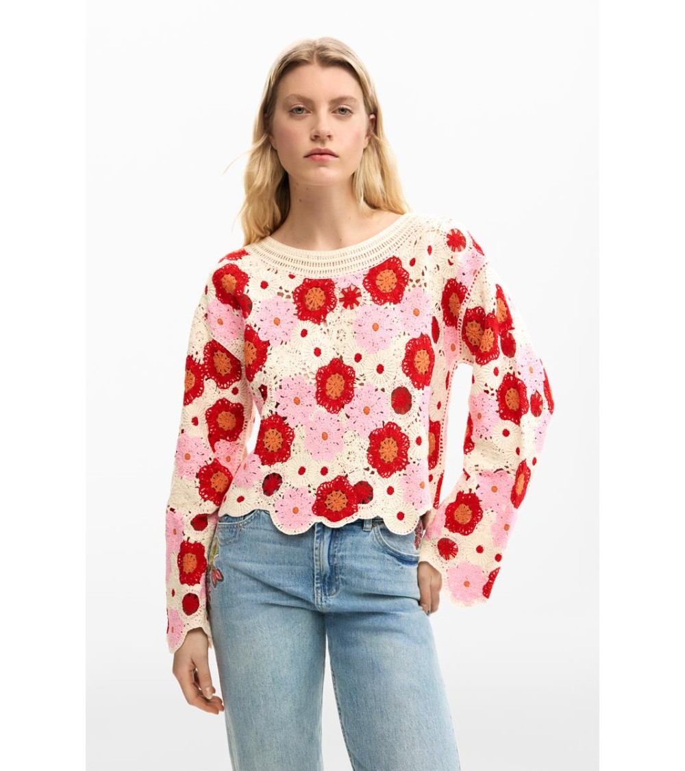 JERSEY NORUEGA DE CROCHET DESIGUAL