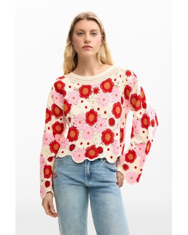 JERSEY NORUEGA DE CROCHET DESIGUAL