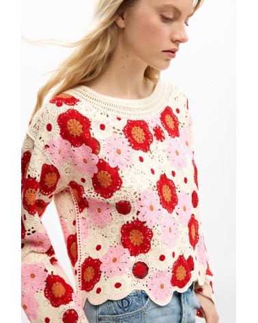 JERSEY NORUEGA DE CROCHET DESIGUAL