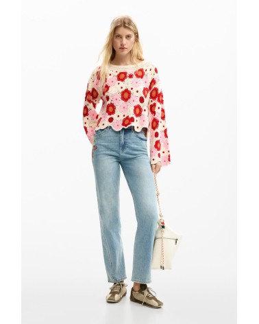 JERSEY NORUEGA DE CROCHET DESIGUAL