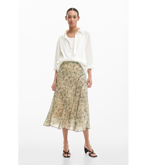FALDA RISHIT ESTAMPADA DESIGUAL