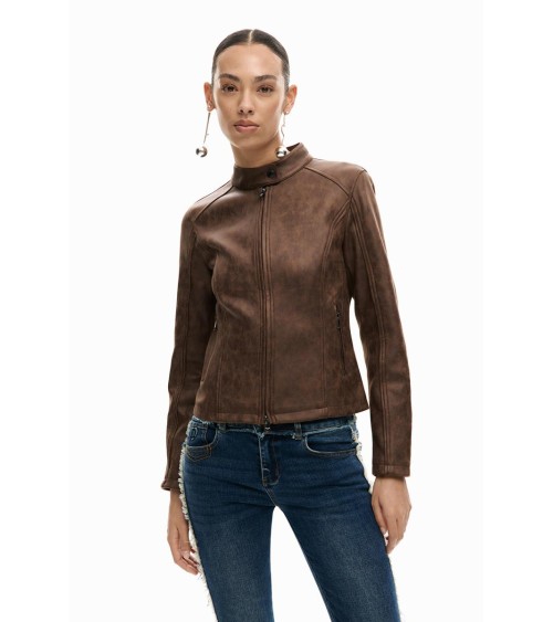 CAZADORA CUELLO MAO DESIGUAL
