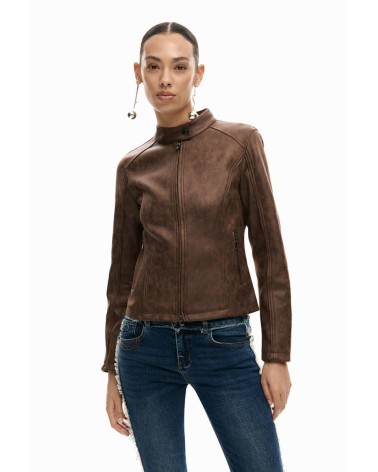 CAZADORA CUELLO MAO DESIGUAL