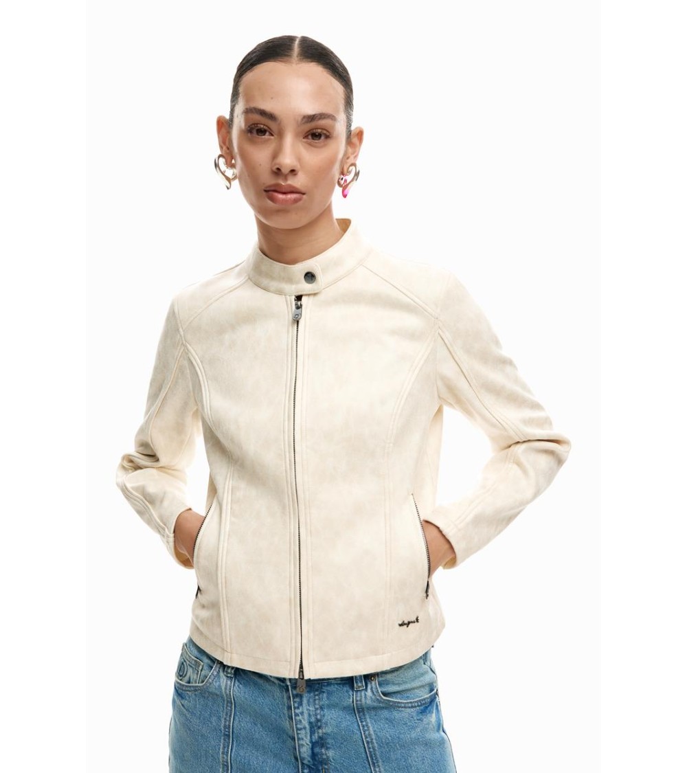 CAZADORA CUELLO MAO DESIGUAL