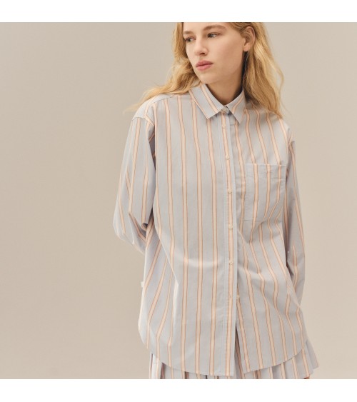CAMISA OVERSIZE DE RAYAS LACOSTE