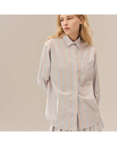 CAMISA OVERSIZE DE RAYAS LACOSTE
