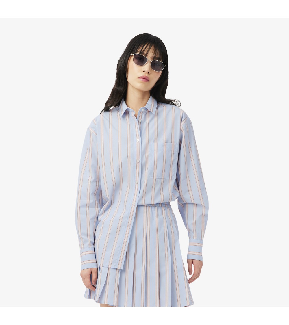CAMISA OVERSIZE DE RAYAS LACOSTE