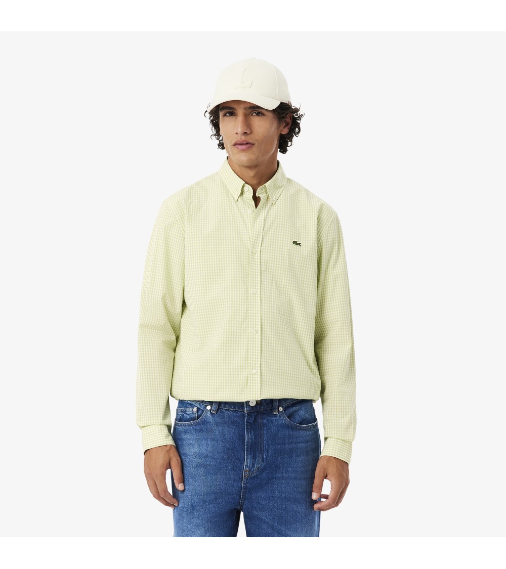 CAMISA CUADRO VICHY LACOSTE