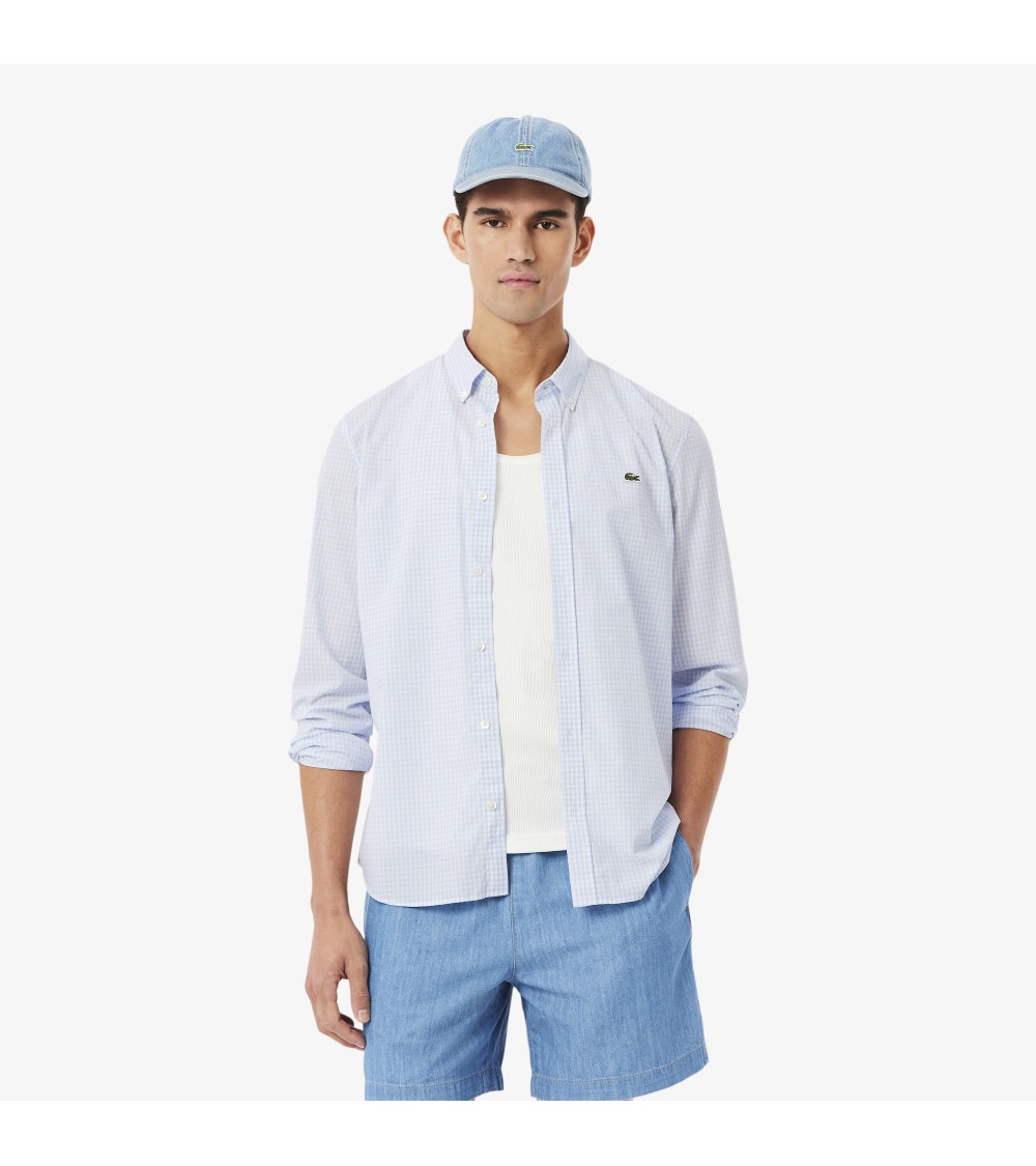 CAMISA CUADRO VICHY LACOSTE