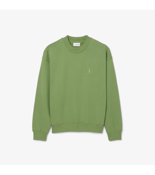 SUDADERA OVERSIZE LOGO PISTA DE TENIS BORDADO LACOSTE