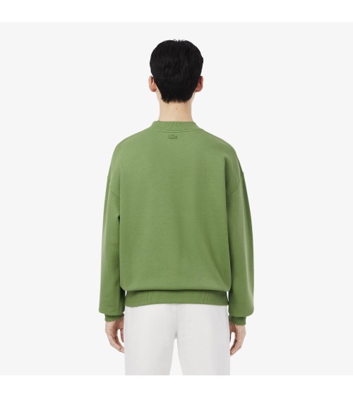 SUDADERA OVERSIZE LOGO PISTA DE TENIS BORDADO LACOSTE