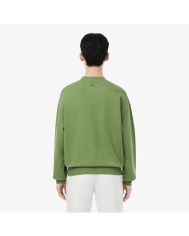 SUDADERA OVERSIZE LOGO PISTA DE TENIS BORDADO LACOSTE