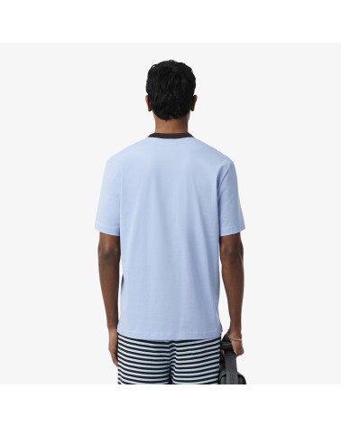 CAMISETA CUELLO Y LOGO A CONTRASTE LACOSTE